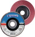 Fan-type disc dm 125 mm granulation 120 offset INOX ceramic grit CO