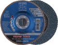 Fan-type disc POLIFAN® Z SG POWER STEELOX dm 115 mm granulation Z-40 flat INOX z