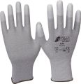 Gloves size L (8) grey/white nylon carbon w.polyurethane EN 388, EN 16350 catego