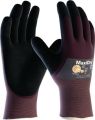 Handschuhe MaxiDry 56-425 Gr.10 lila/schwarz Nyl.m.Nitril/Nitril EN 388 Kat.II