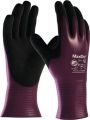 Handschuhe MaxiDry 56-426 Gr.10 lila/schwarz Nyl.m.Nitril/Nitril EN 388 Kat.III