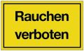 Hinweiszeichen Rauchen verboten L250xB150mm gelb schwarz Ku.