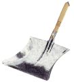 Dustpan with wooden handle metal galvanised blade l. 260xblade width 280 mm