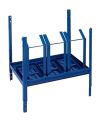 Regalelement LOGS 150 H520xB540xT390mm blau RAL 5022 ausklappbar