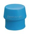 Schonhammerkopf SIMPLEX Kopf-D. 30mm TPE-soft blau weich HALDER