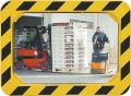 Sicherheits-/Verkehrsspiegel H600xB800mm Ku.,gelb/schwarz f.2 Richtungen 20m SPL