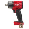 Square cordless impact wrench with snap ring