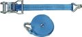 Lashing strap EN 12195-2 length 6 m width 35 mm with ratchet + claw hook LC U 20