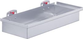 Storage box H55xB320xT135mm aluminium coloured suit. f. pegboards