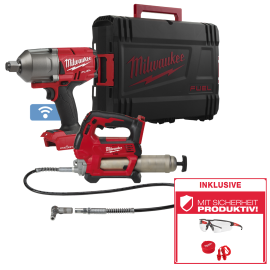 Cordless impact wrench + grease gun