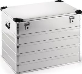 Aluminium box L782xW585xH620mm 240 l with hinged catches and stacking corners