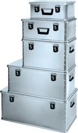 Aluminium box Midi L800xW400xH330mm 81 l with hinged catch ZARGES