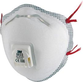 Respirator 8833SV EN 149:2001 + A1:2009 FFP3 RD 5/box 3M