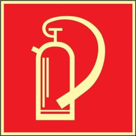 Fire safety symbol BGV A8 L148xW148 mm Fire extinguisher film