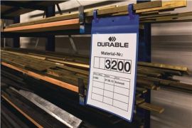 Dokumententasche B297xH210mm DIN A4 quer m.2 Laschen dunkelblau Pak.a 50 St.