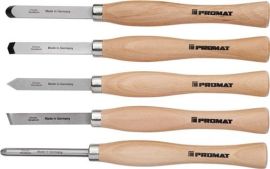 Wood turner chisel set slicing,hollow,angled,pointed,rnd chisel 5-piece plastic