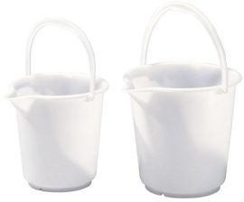 Eimer 10,5l HD-Polyethylen natur Kunststoffbügel D.286mm H.283mm HÜNERSDORFF