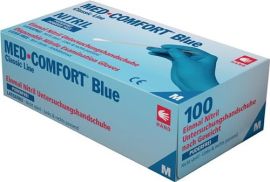 Einweghandschuhe Med Comfort Blue Gr.M blau Nitril 100 St./Box