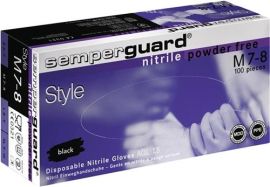 Einweghandschuhe Semperguard Nitril Style Gr.XL schwarz Nitril 90 St./Box