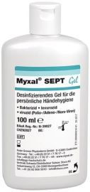 Handdesinfektionsgel MYXAL® SEPT GEL 100 ml parfüm-/farbstofffrei 100ml Flasche