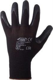 Gloves Finegrip size 10 black nylon w.shrink latex EN 388 category II