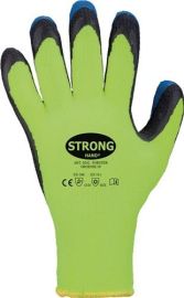 Gloves Forster size 9 neon-yellow/blue PES with Latex EN 388, EN 511 category II