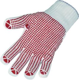 Gloves size 9 red CO (inside)/PA (outside) EN 388 category II ASATEX