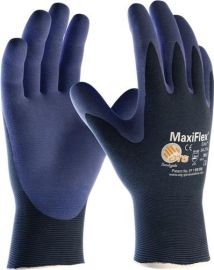 Gloves MaxiFlex Elite 34-274 size 7 blue/blue nylon w.nitrile micro-foam EN 388