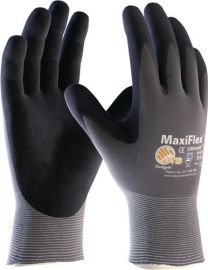 Gloves MaxiFlex Ultimate 34-874 size 9 grey/black nylon w.nitrile micro-foam EN