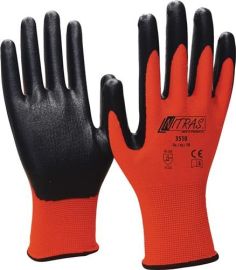 Gloves nitrile foam size 10 red/black PA w.nitrile foam II