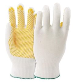 Gloves PolyTRIX N 912 size 10 white/yellow PA/CO EN 388 category II HONEYWELL