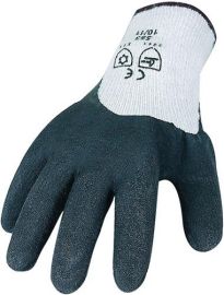 Cold-resistant glove size L (9) black/grey PES / CO w. natural latex EN 388, EN