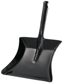 Dustpan with socket handle metal black painted blade l. 230xblade width 260 mm