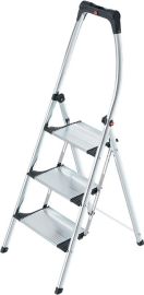 Folding steps steps incl. Platform 3 platform height 730 mm aluminium w. anti-sl