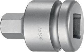 Kraftschraubereinsatz 3/4 Zoll 6 KT SW 19 mm L. 62 mm f. Innen 6 KT Schrauben