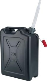 Fuel canister contents 20 l length 350 x width 175 x height 480 mm black