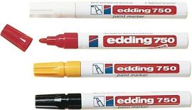 Enamel marker 750 red line width 2-4 mm round tip EDDING