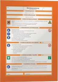 Magnetrahmen DIN A4 orange selbstklebende Rückenfolie 2 St./VE DURABLE