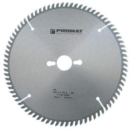 Precision circular saw blade external dm 250 mm no. of teeth 80 WZ bore 30 mm cu