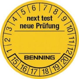 Prüfplaketten D.30mm RL 300St. BENNING