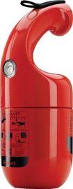 Pulverfeuerlöscher Firephant 1kg rot Brandkl.8A 34B C m.Manometer,m.Halter