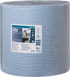 Cleaning wipe TORK 130050 L340xW369approx. mm 2-ply, Hybrid blue roll TORK