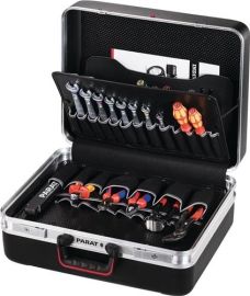 Hard case W470xD190xH360mm double aluminium 34 l X-ABS plastic tool board and co