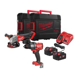 Impact drill + angle grinder set