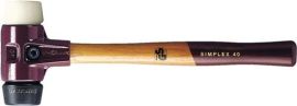 Soft faced hammer SIMPLEX length 300 mm head dm 30 mm medium hard/hard wood blac