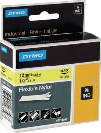 Schriftband Band-B.19mm Band-L.3,5m flexibles Nylonband schwarz auf gelb DYMO