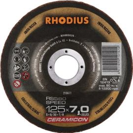 Schruppscheibe RS580 SPEED D180xS7mm gekr.CO Bohrung 22,23mm RHODIUS