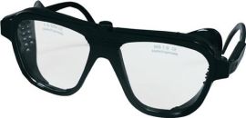 Schutzbrille EN 166 Bügel schwarz,Scheiben klar Nylon,Glas