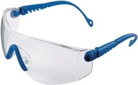 Schutzbrille Op-Tema EN 166-1FT Bügel blau,Scheiben klar PC HONEYWELL