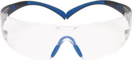 Schutzbrille SecureFit-SF400 EN 166-1FT Bügel graublau,Scheiben klar PC 3M